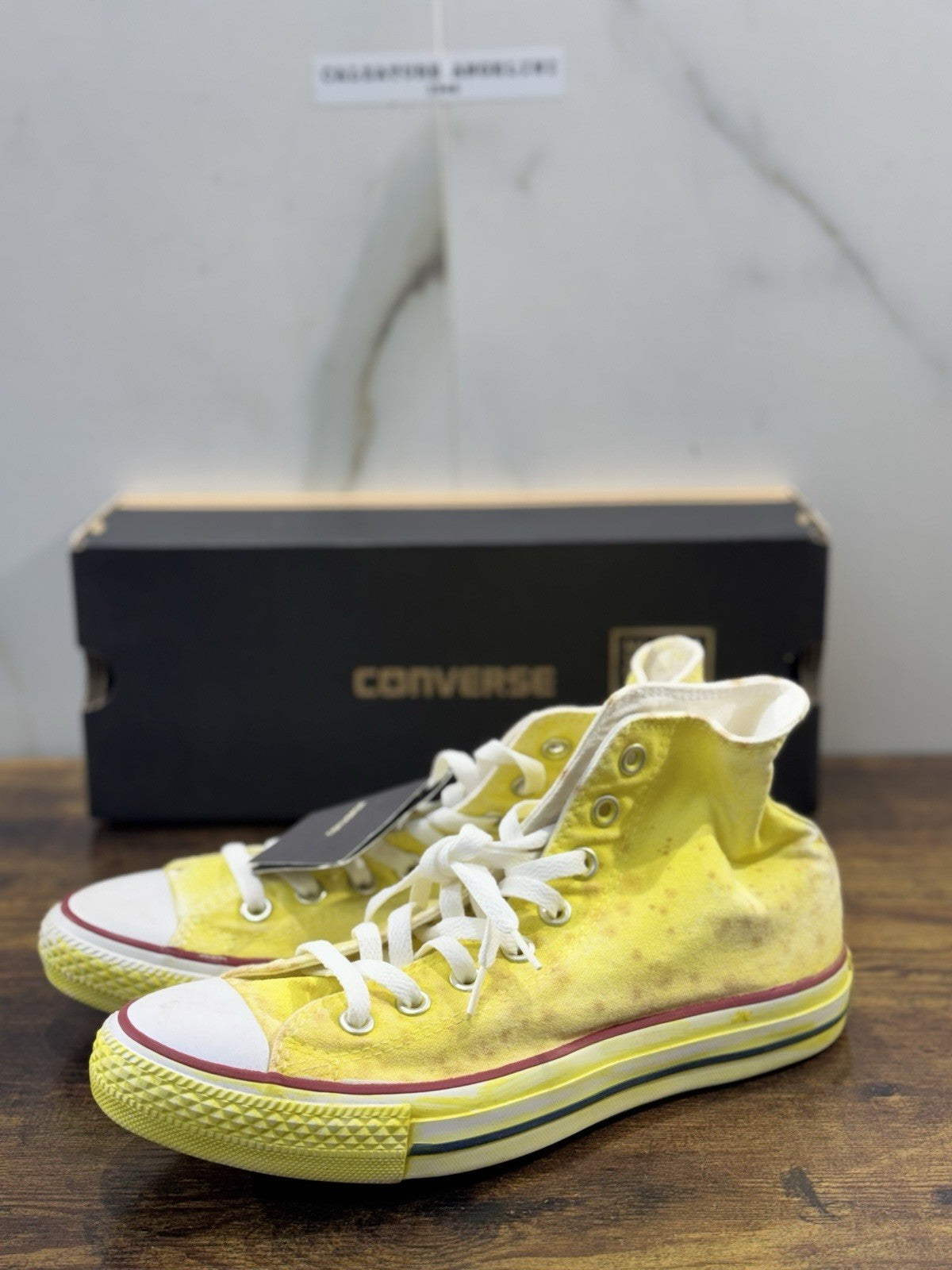 Converse All Star Hi Canvas Gialla Limited Edition Uomo 40