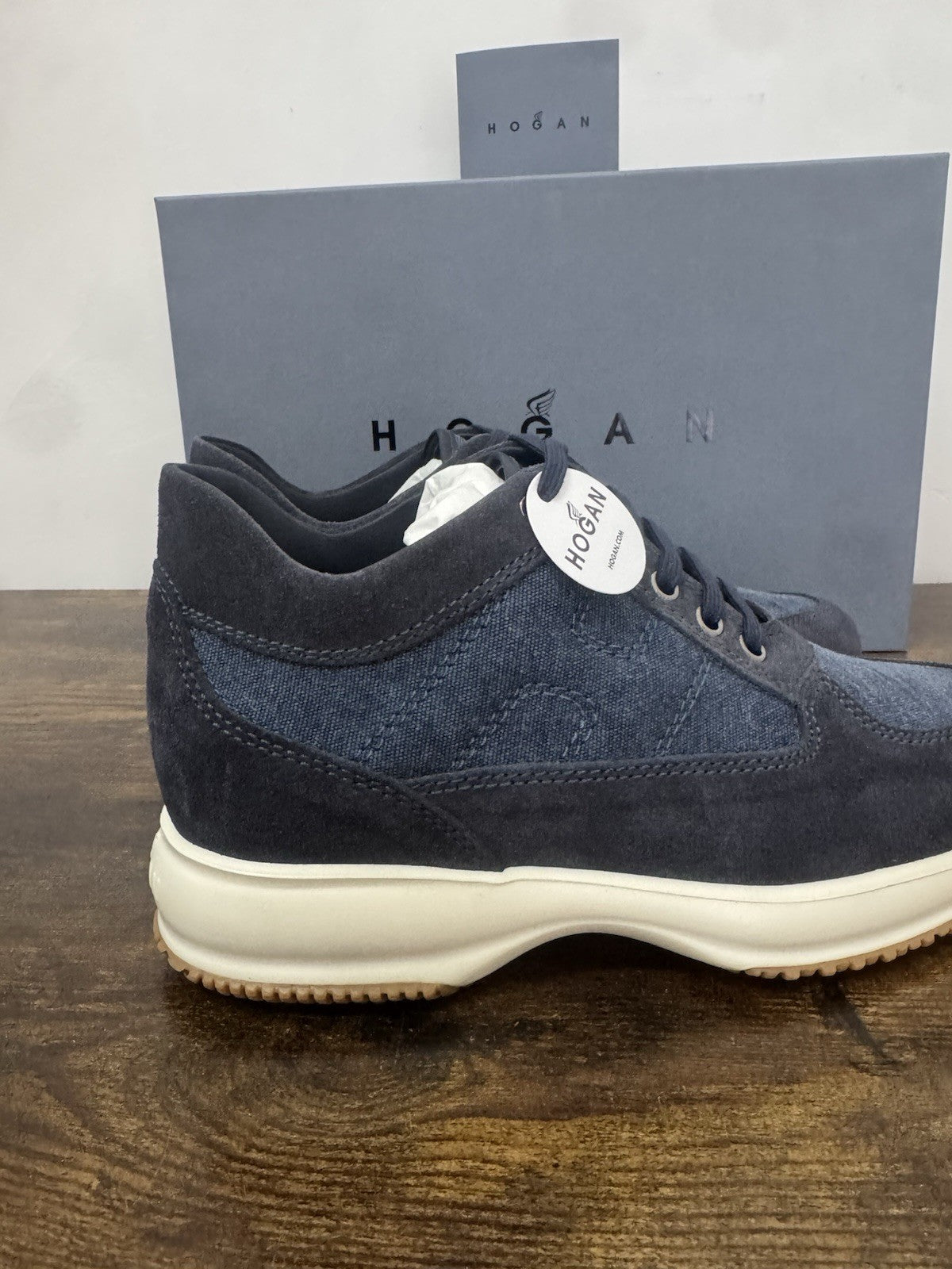 Hogan Interactive   sneaker Suede Denim  Blu   Luxury Hogan  Uomo 42