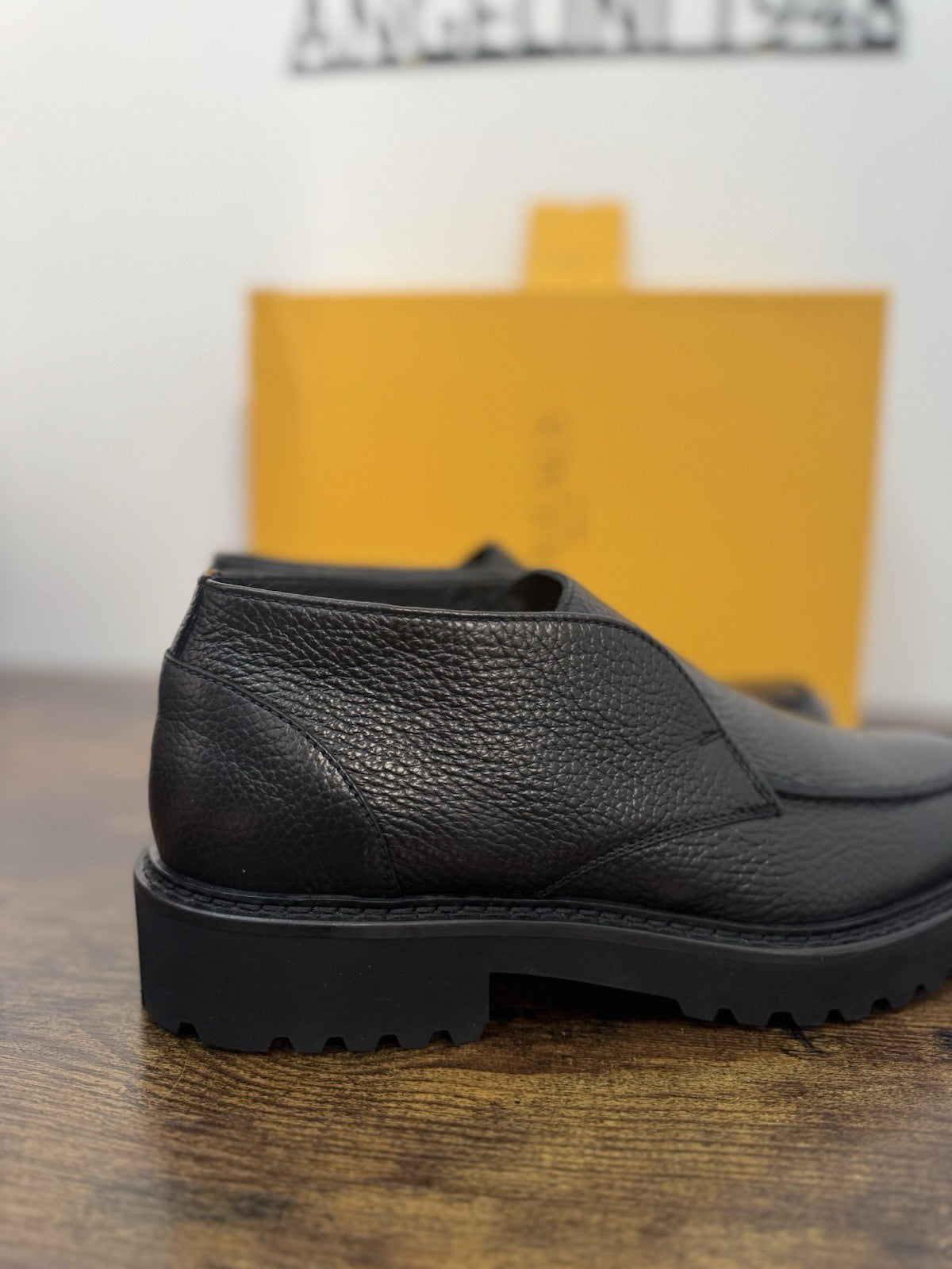 Doucal’s Open Walk Boot  Pelle Nera Casual Scarpa Doucal’s Uomo 40