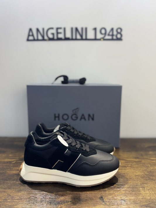 Hogan H641  Sneaker Pelle Nero  Memory Grey Casual Donna 37.5