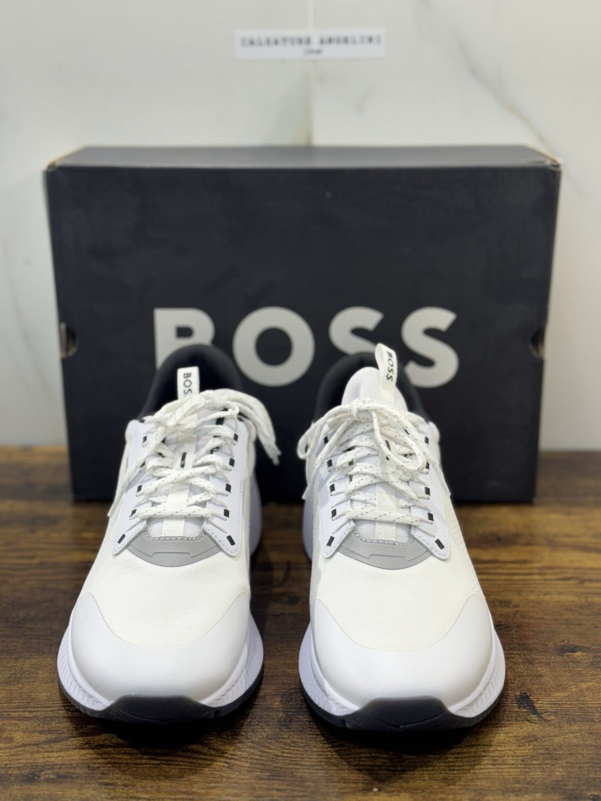Boss Sneaker Running  Bianca  Casual Scarpa Uomo Boss 45