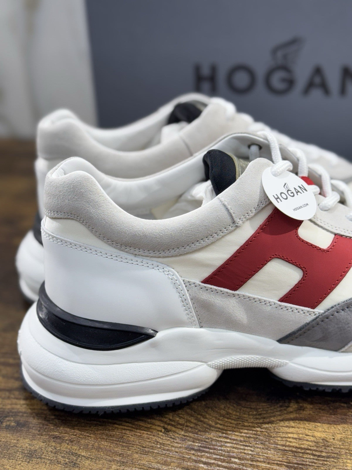 Hogan Interaction Allocciato Suede Bianco Memory Foam Hogan 42.5