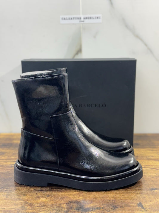 paloma barcelo Chelsea Boot  Carla pelle Nera luxury boot 37