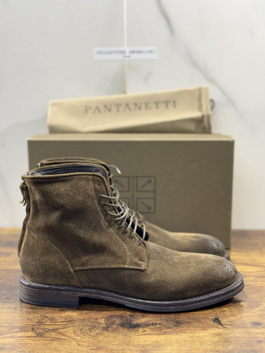 Pantanetti Polacco    Uomo Pelle Suede  Casual Luxury Men Shoe 41