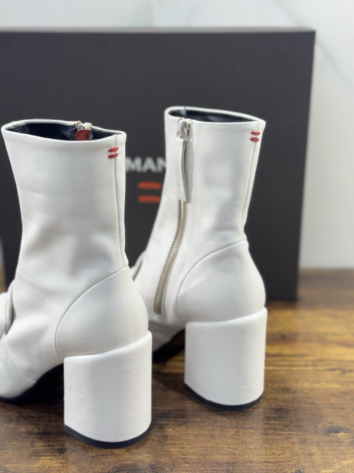 HALMANERA Stivaletto    Pelle Tofu  Con Tacco Luxury Made In Italy Donna 41