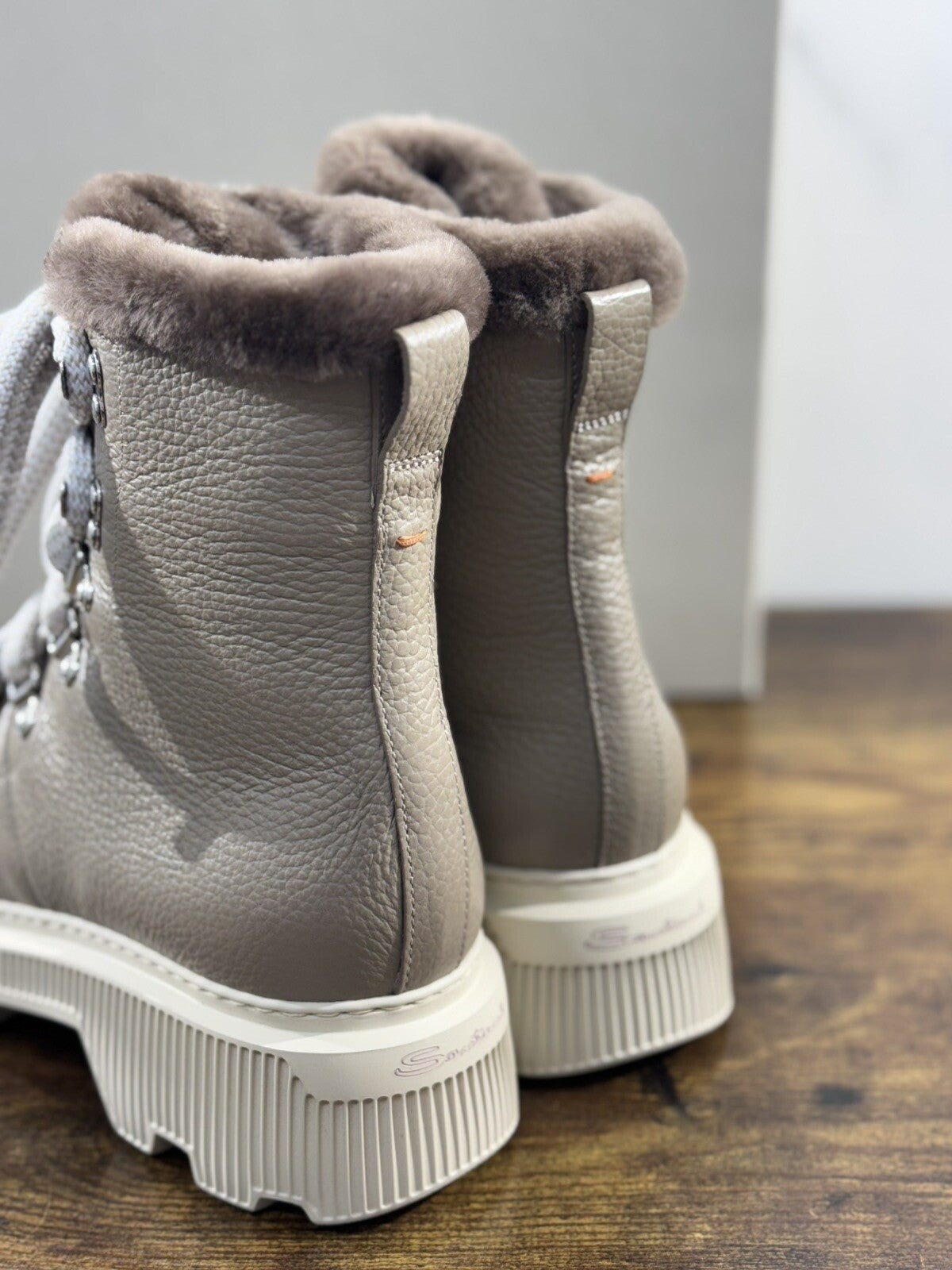 Santoni Mountain  Boot Donna Pelle Light   Casual Luxury Boot Woman Santoni 38