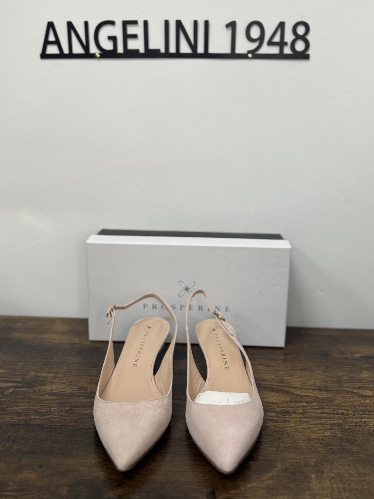Prosperine Sling Back Pelle Suede Cipria     Scarpa Donna 41