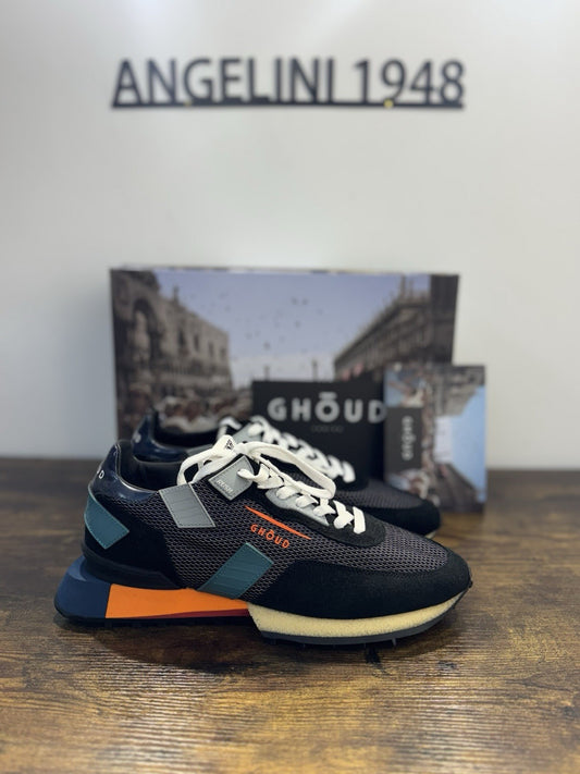 Ghoud Rush Sneaker Suede Nero Casual Scarpa Uomo 41