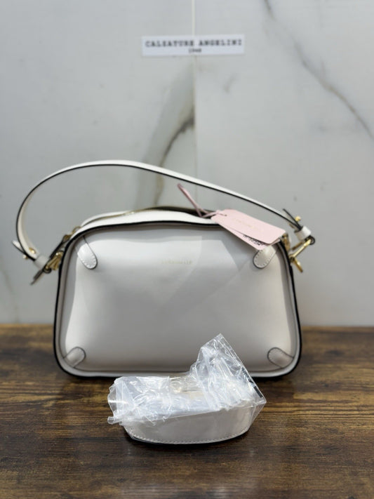 Coccinelle Borsa Maleta Pelle Bianca  100% Pelle Made In Italy Donna