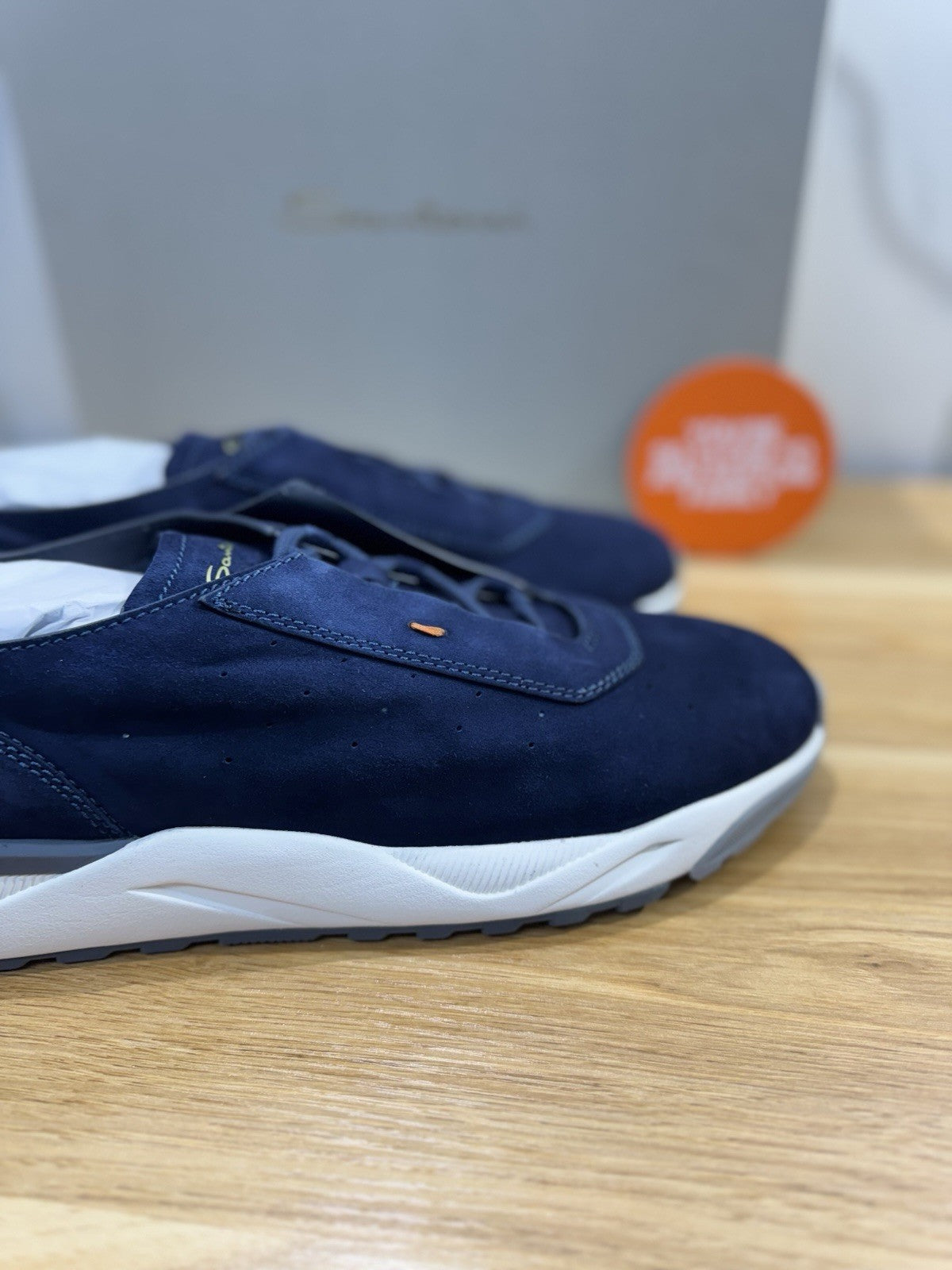 Santoni Innova Sneaker Light Blu   Pelle Casual Men Shoes Santoni Innova 44