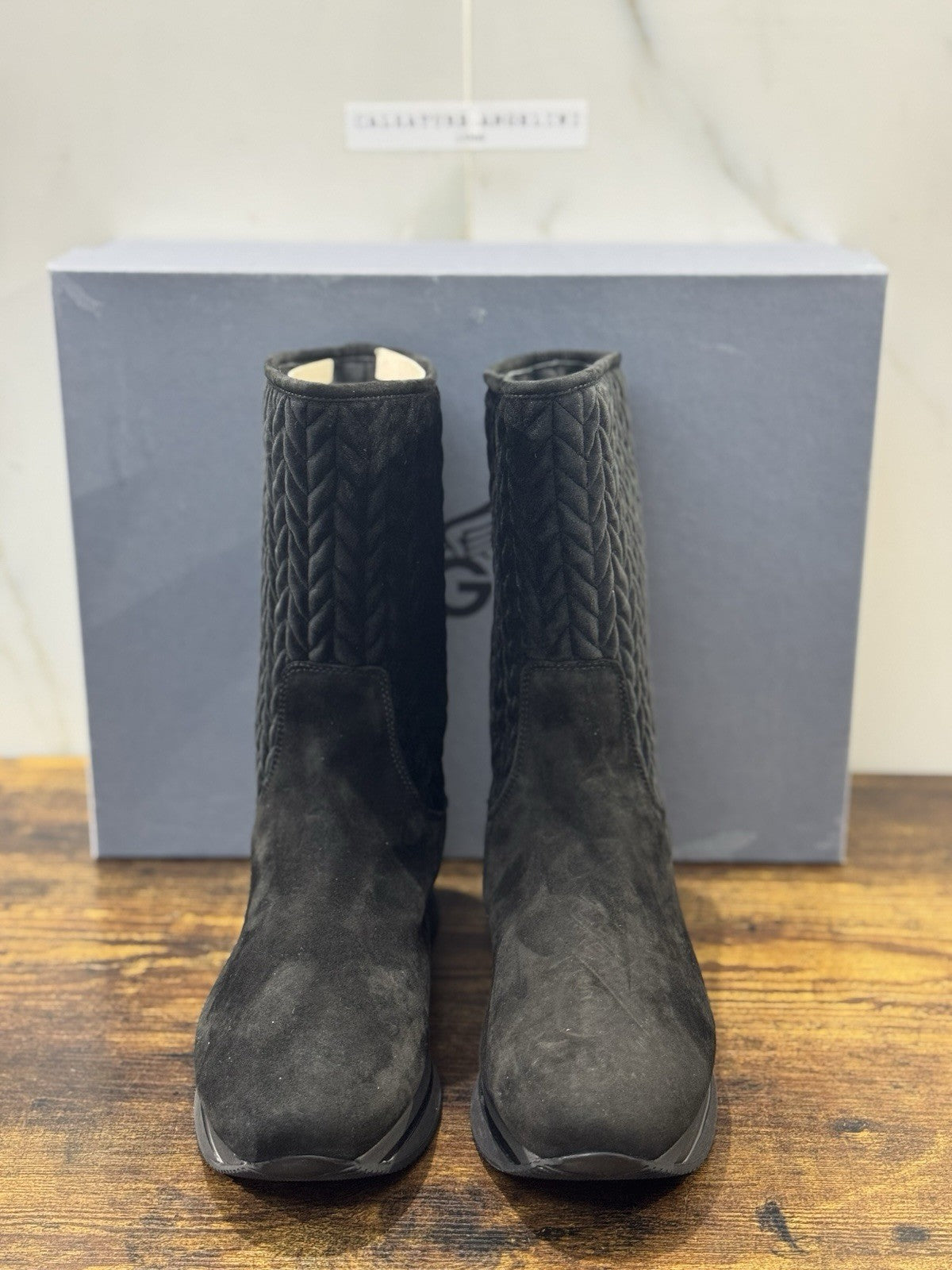 Hogan   Stivaletto  Suede Nero H222 Winter Boot   Casual Hogan Donna 37.5