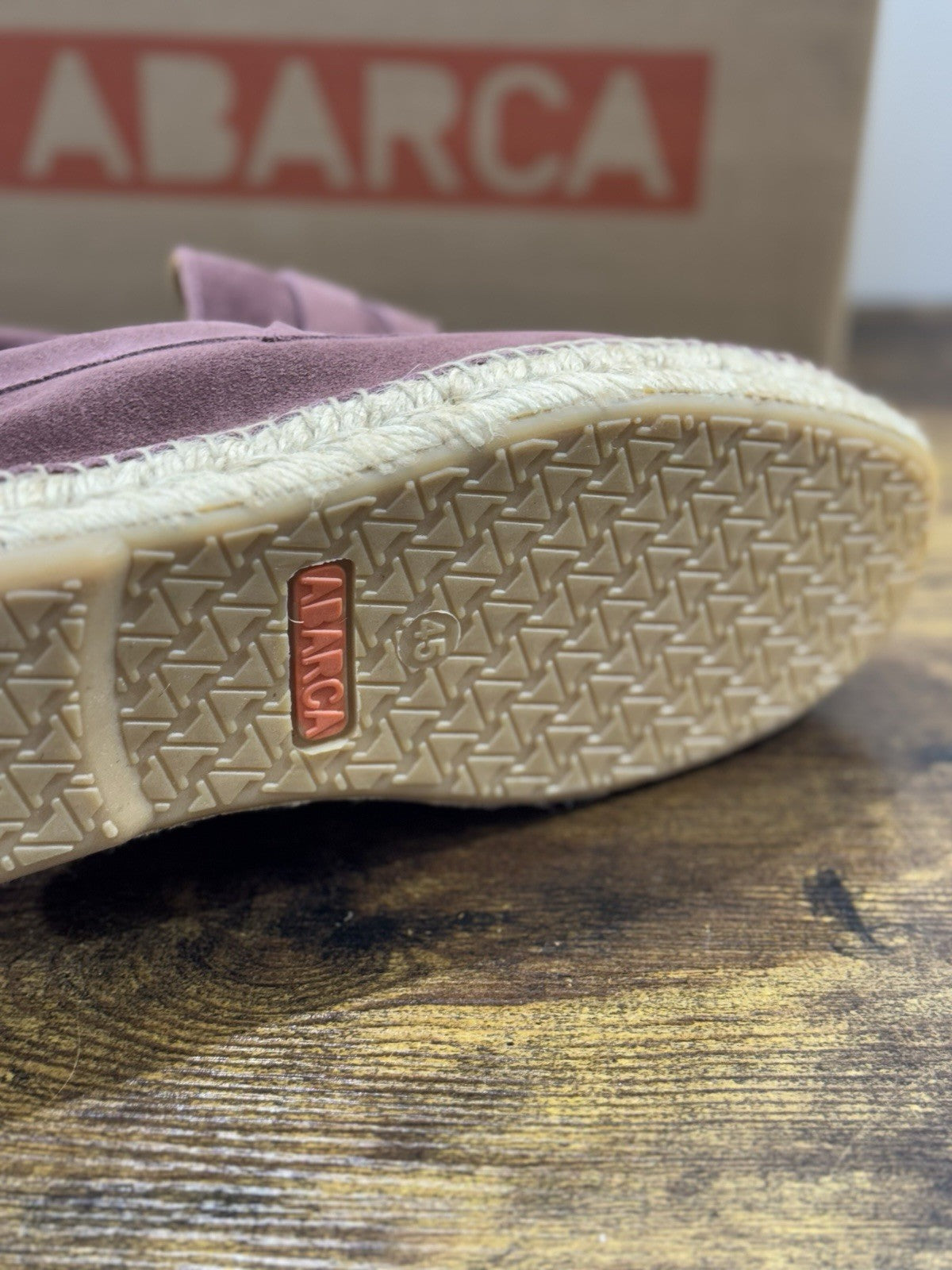 Abarca Espadrilles Suede Morado Casual Uomo 45