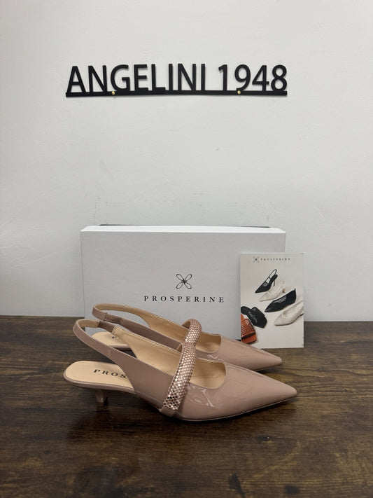 Prosperine Sling Back Pelle Poudre Casual Prosperine Scarpa Donna 36