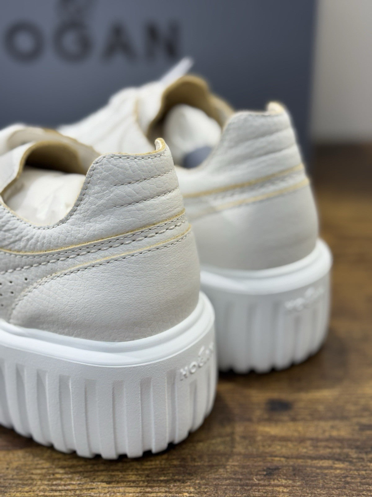 Hogan H Stripes Sneaker Pelle White Forata   Memory Foam Scarpa Hogan Donna 36