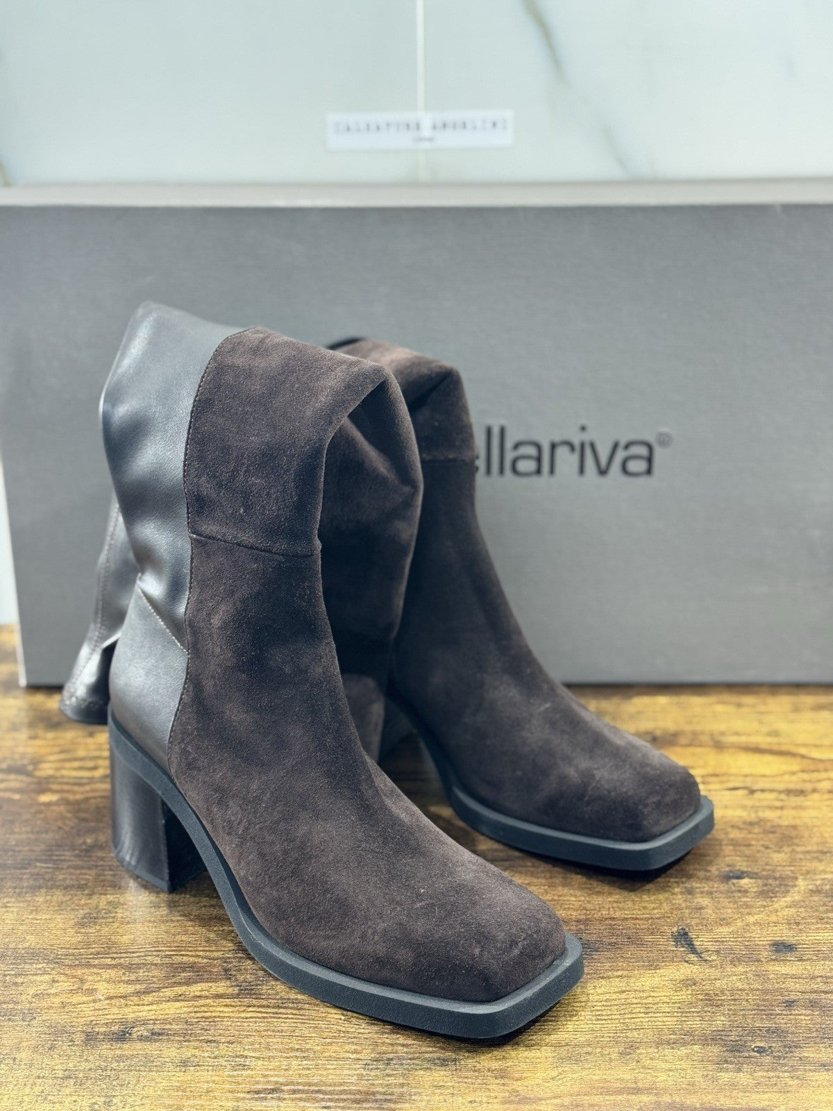 Laura Bellariva Stivale Donna Suede Marrone  Casual Boot 41