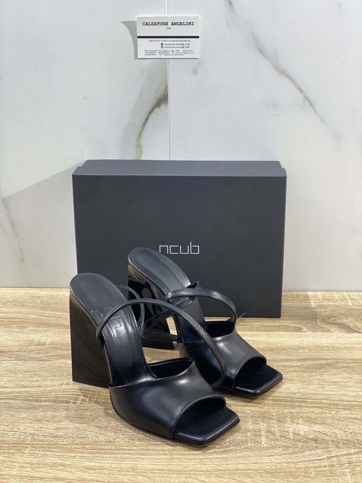 Ncub Sandalo donna Wendy 19   luxury sandal NCub Pelle Nera 41