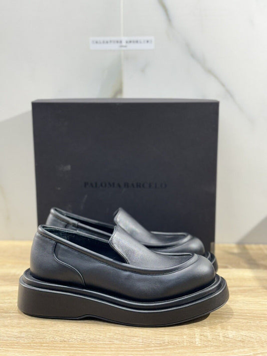 Paloma Barcelo’ Mocassino Donna Ariel Pelle Nero  Casual Loafer 40