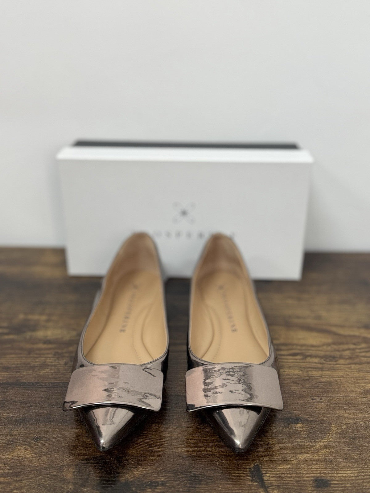 Prosperine Ballerina  Pelle Acciaio  Flat  Scarpa Donna 39
