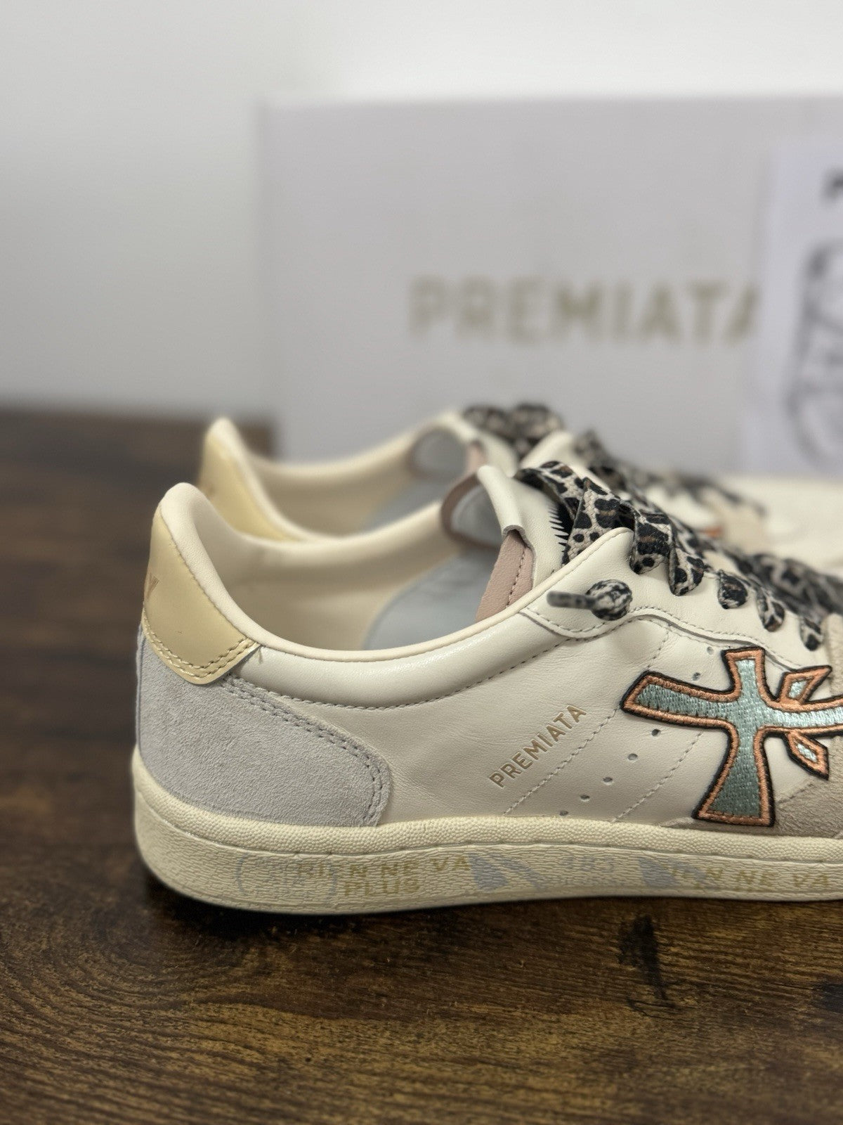 Premiata Clayd Basket Sneaker Pelle Bianca Casual Premiata Donna 41