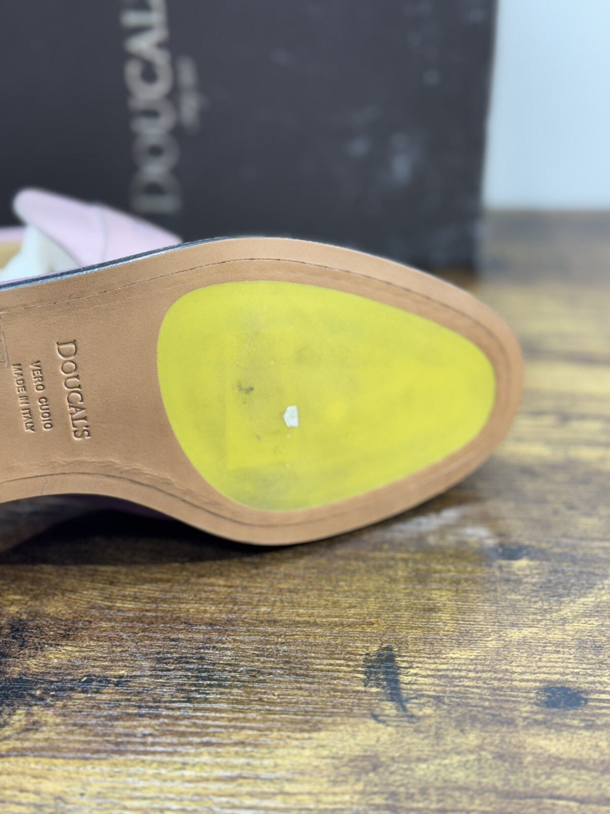 Doucal’s Scarpa Donna Sabot In Pelle Rosa Anticato A Mano 37
