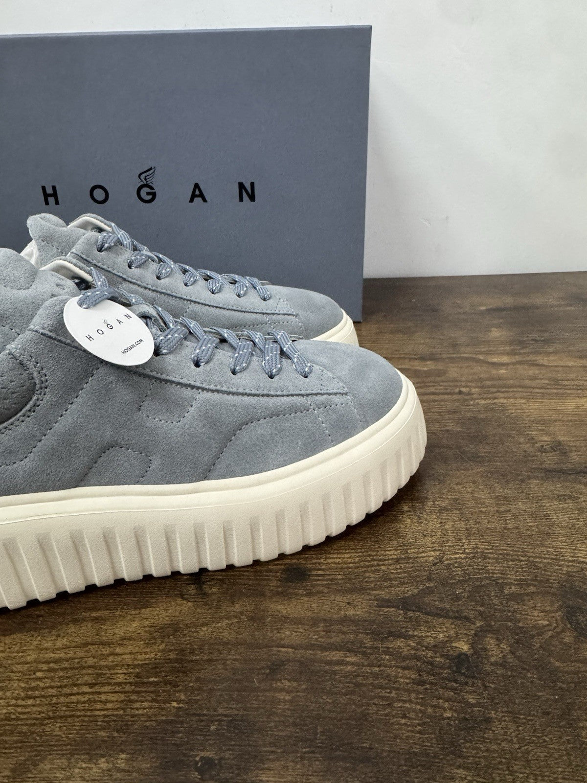 Hogan H Stripes Suede Celeste Casual Hogan Donna 38.5