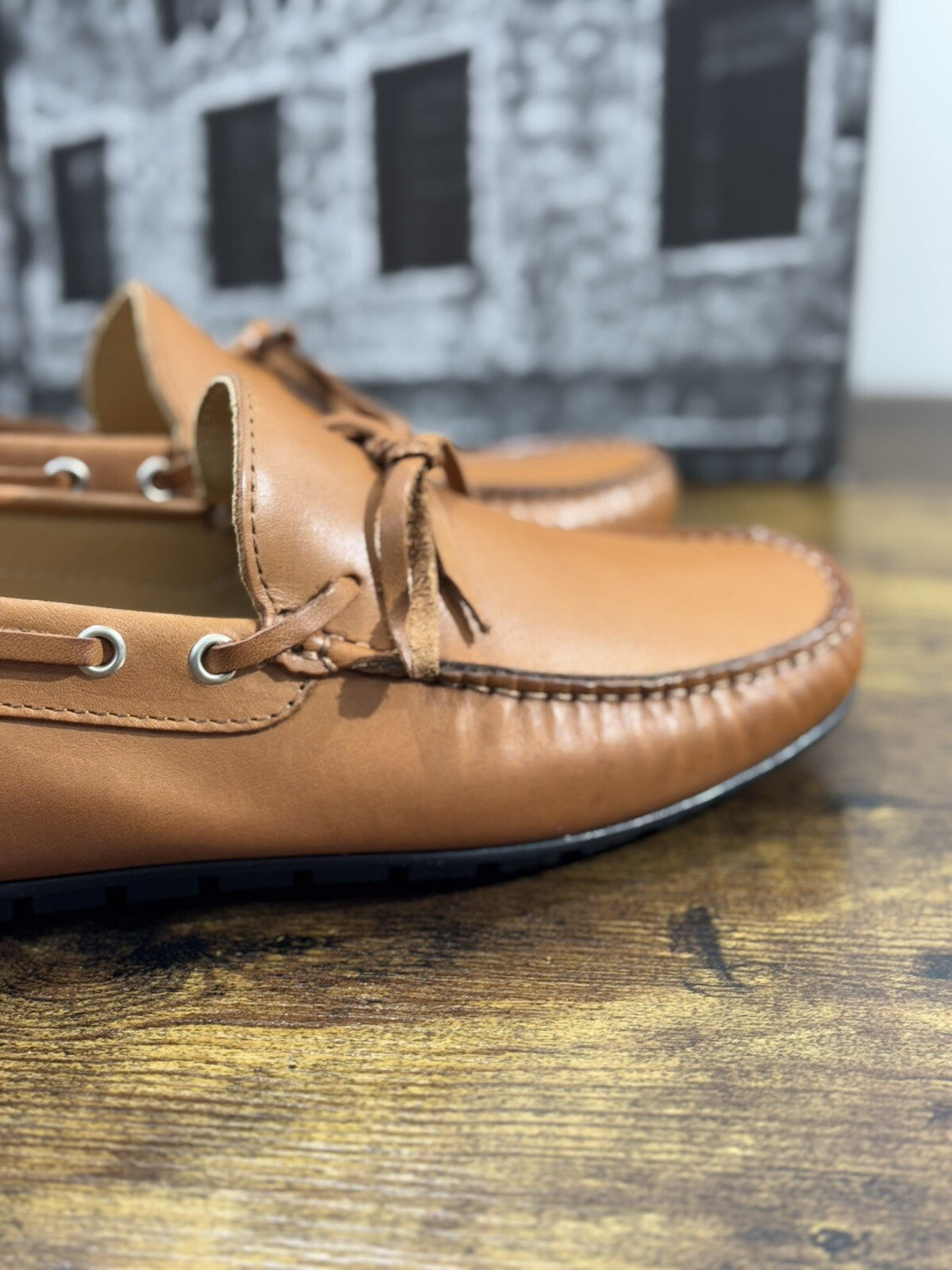 Roberto Botticelli Mocassino Uomo Driver Pelle Cuoio  Made In Italy 41
