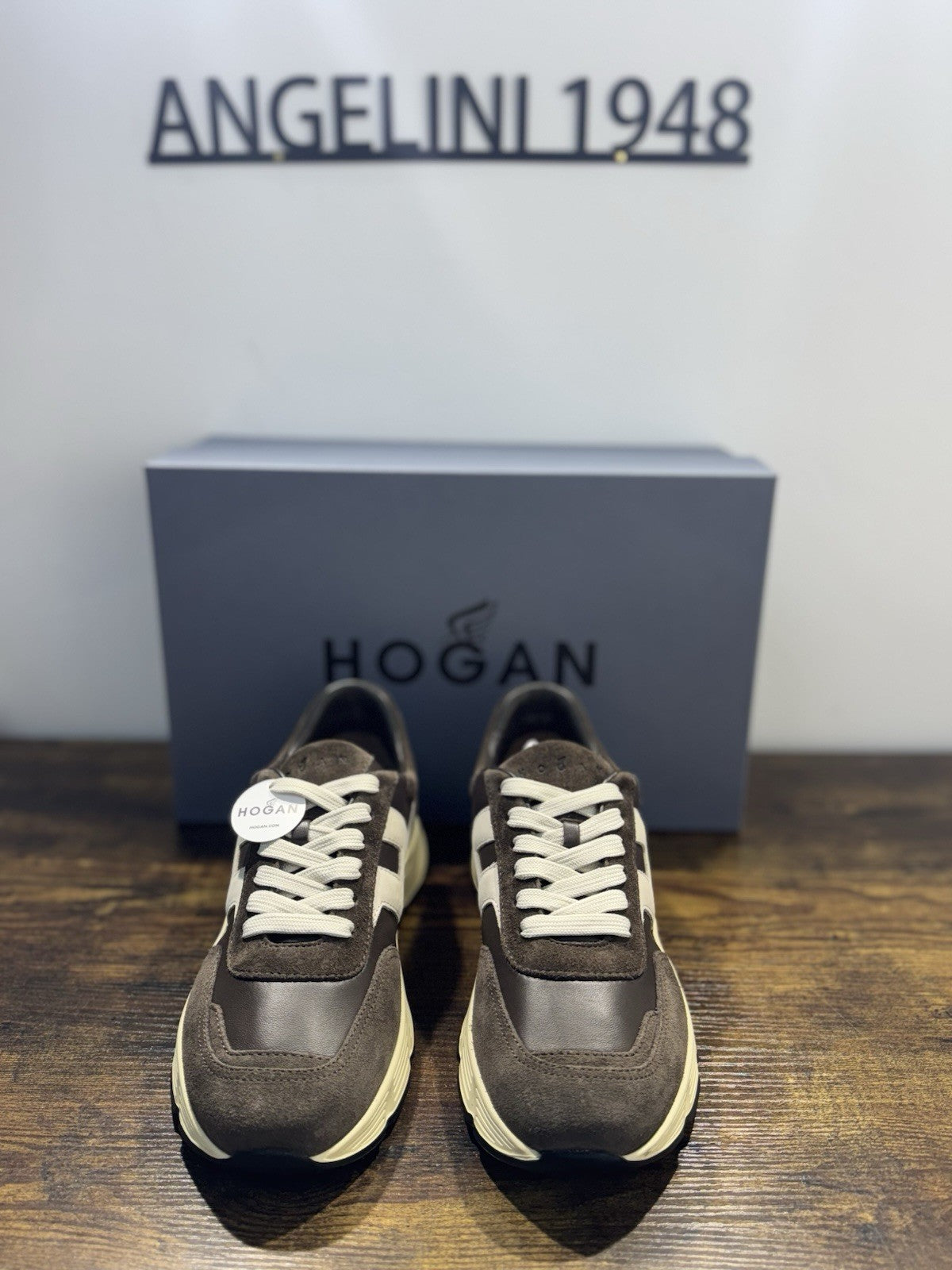 Hogan Hyperlight Sneaker Suede Brown    Memory Foam Causal Hogan Uomo 44