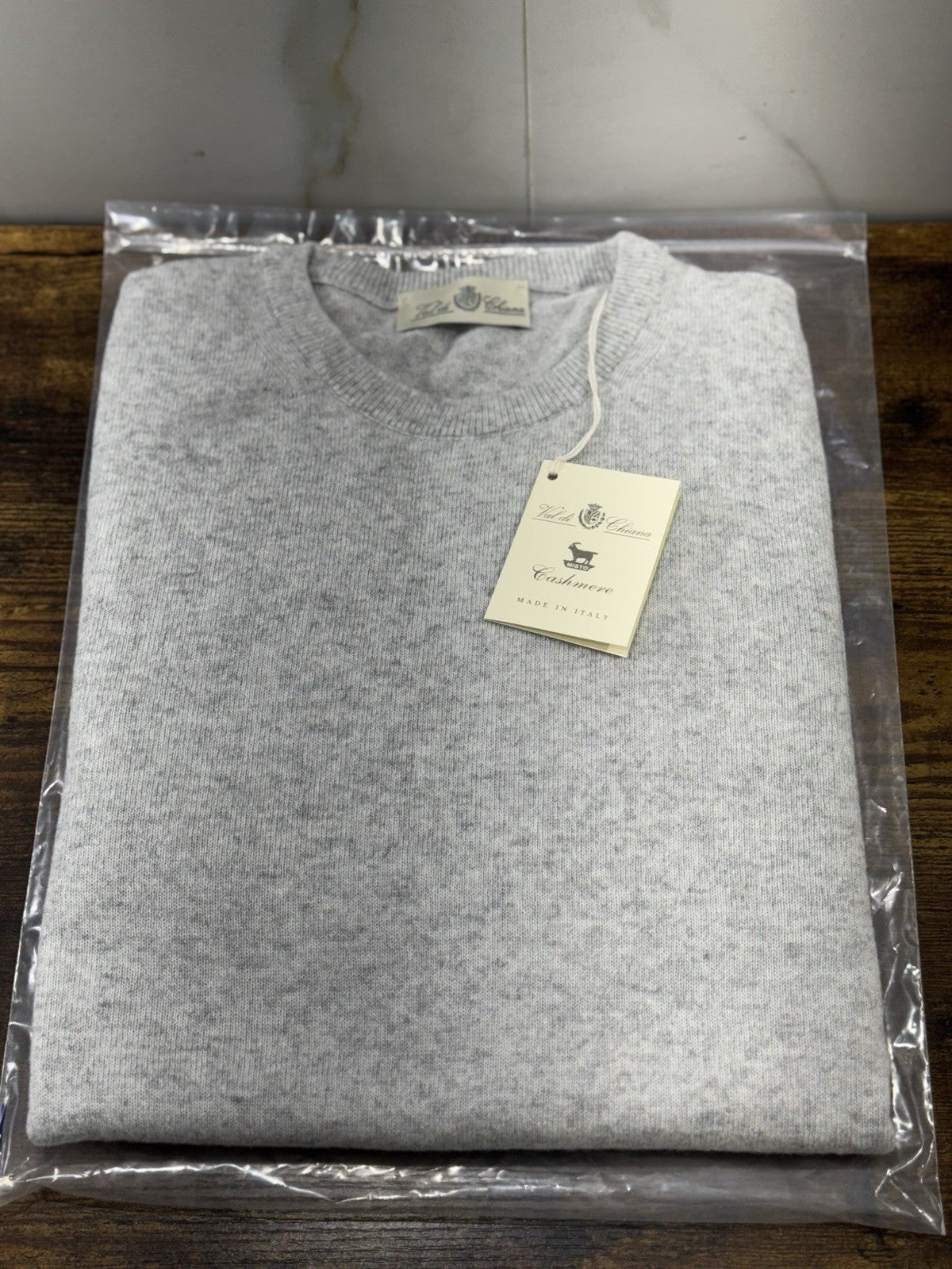 Val Di Chiama Maglione Misto Cashmere Girocollo Made In Italy Uomo L