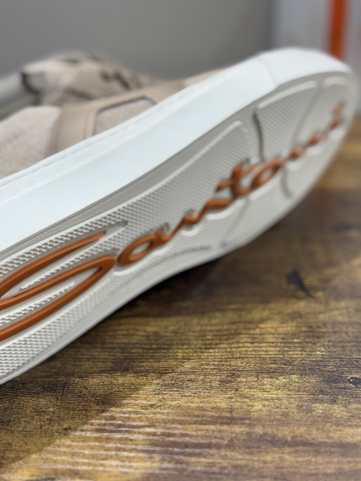 Santoni Sneaker DBS  Pelle Brown    Luxury Santoni Scarpe Uomo 42