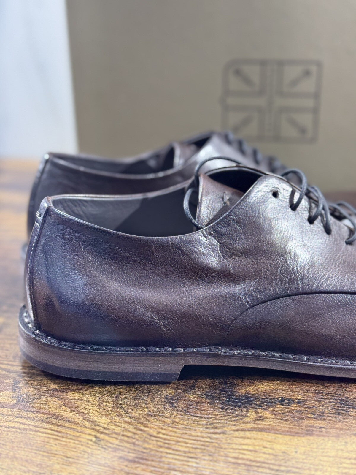 Pantanetti Scarpa   Uomo Derby Pelle   Luxury Handmade Pantanetti Men Shoes 44