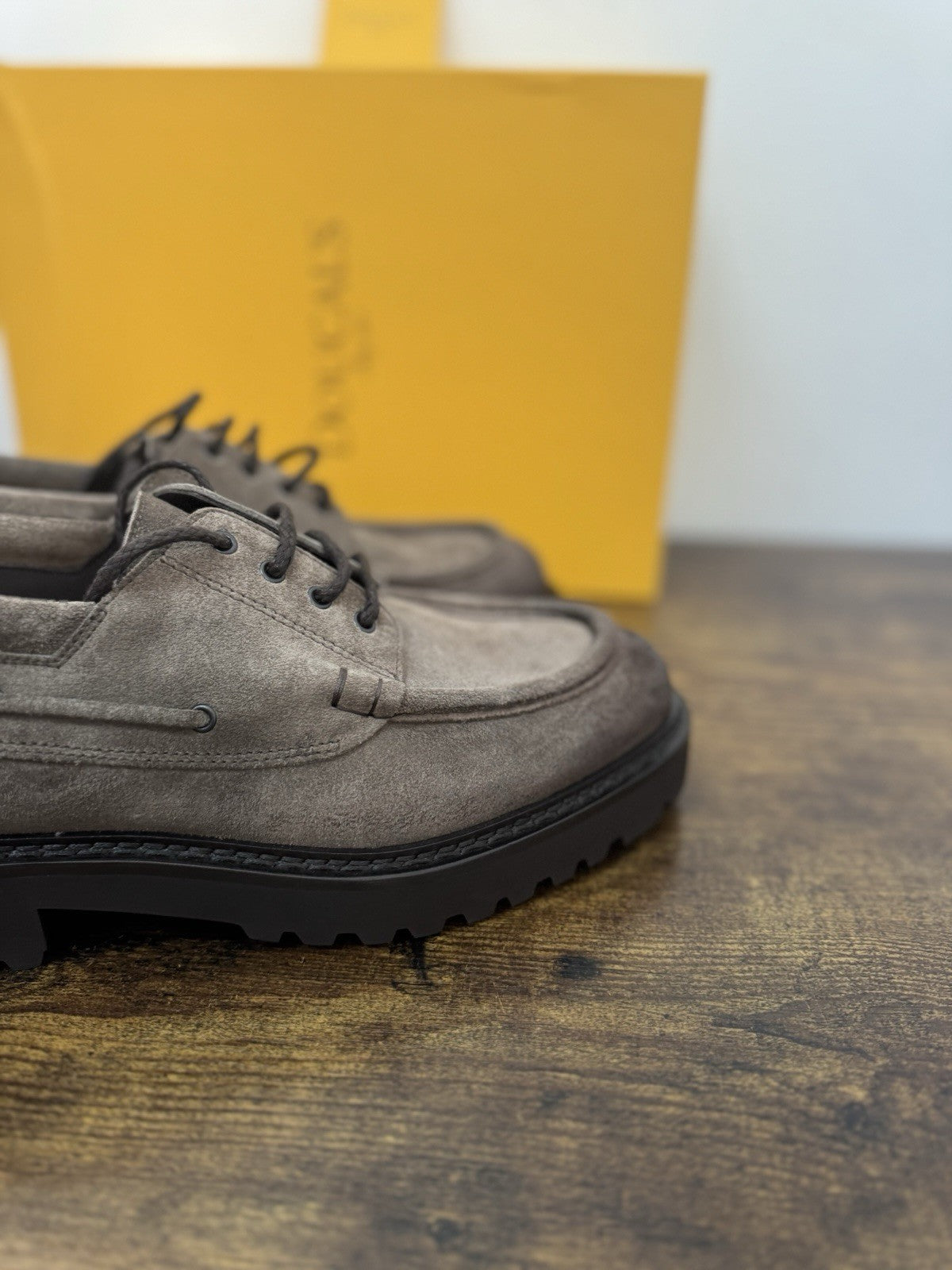 Doucal’s Boat Commander Pelle Suede Espresso  Casual Scarpa Doucal’s Uomo 42.5