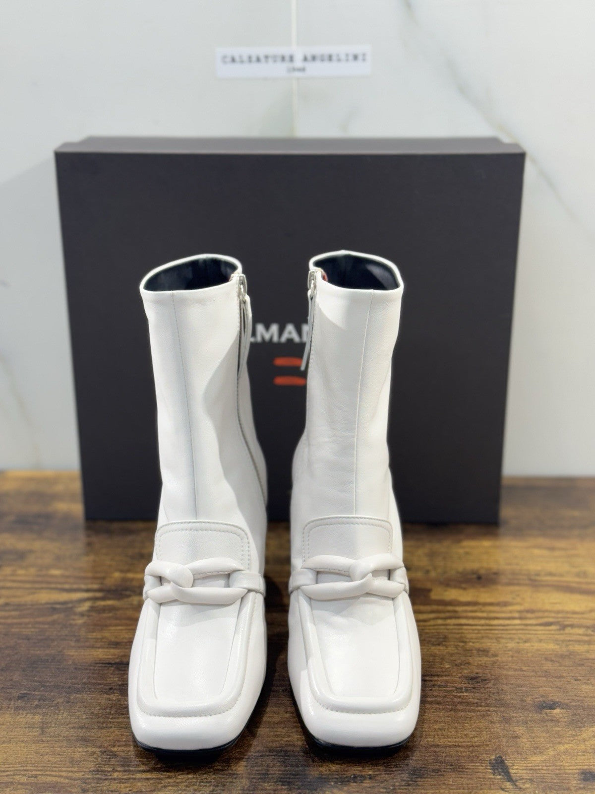 HALMANERA Stivaletto    Pelle Tofu  Con Tacco Luxury Made In Italy Donna 40