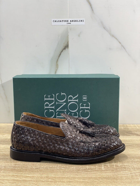 Green George Mocassino Uomo Intrecciato Nappine Luxury 43.5