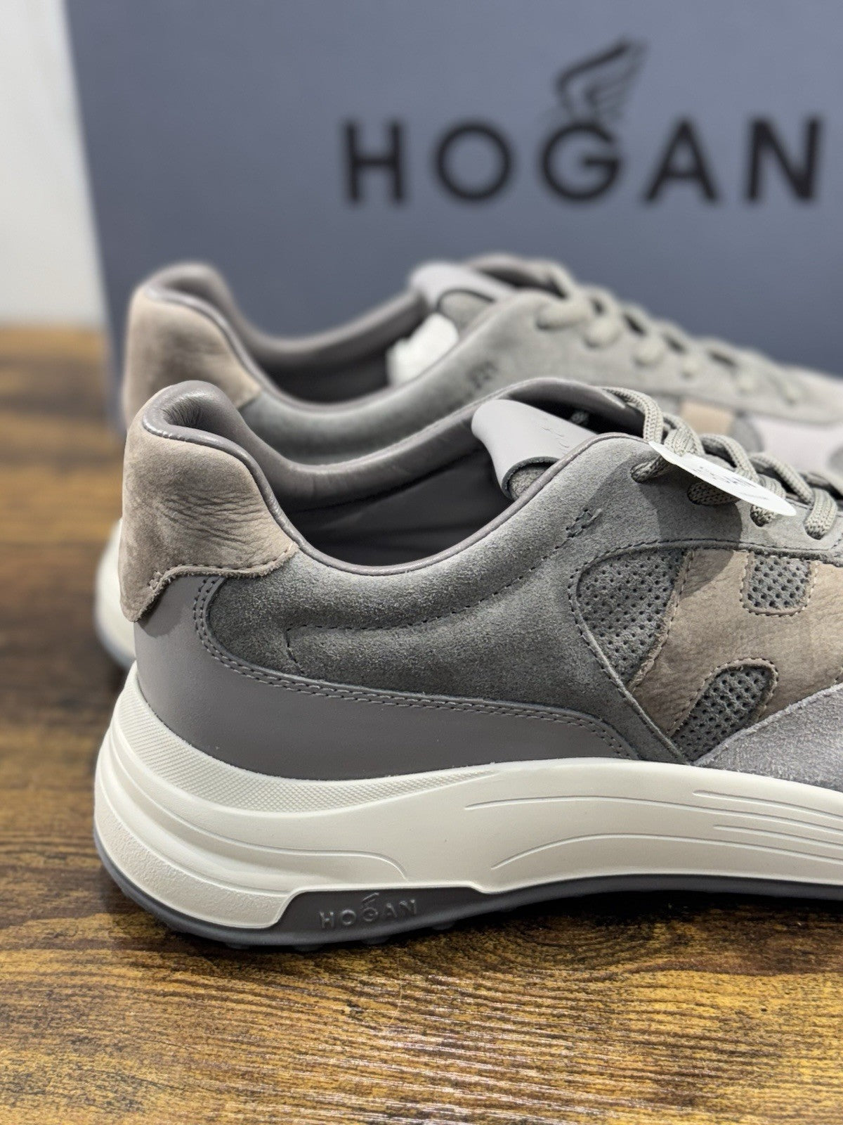 Hogan Hyperlight Sneaker Grigia  Memory Foam Luxury Hogan Uomo 42.5