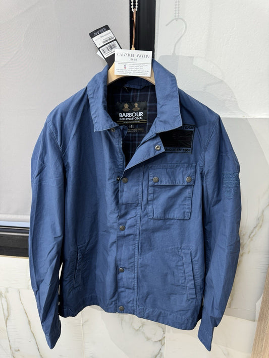 BARBOUR GIACCA WORKERS IN COTONE TINTO CAPO Steve McQueen Icon Blue XL