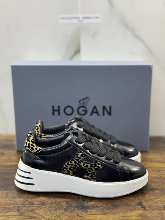 Hogan Rebel H564 Sneaker Pelle Nera  Casual Hogan Donna 38