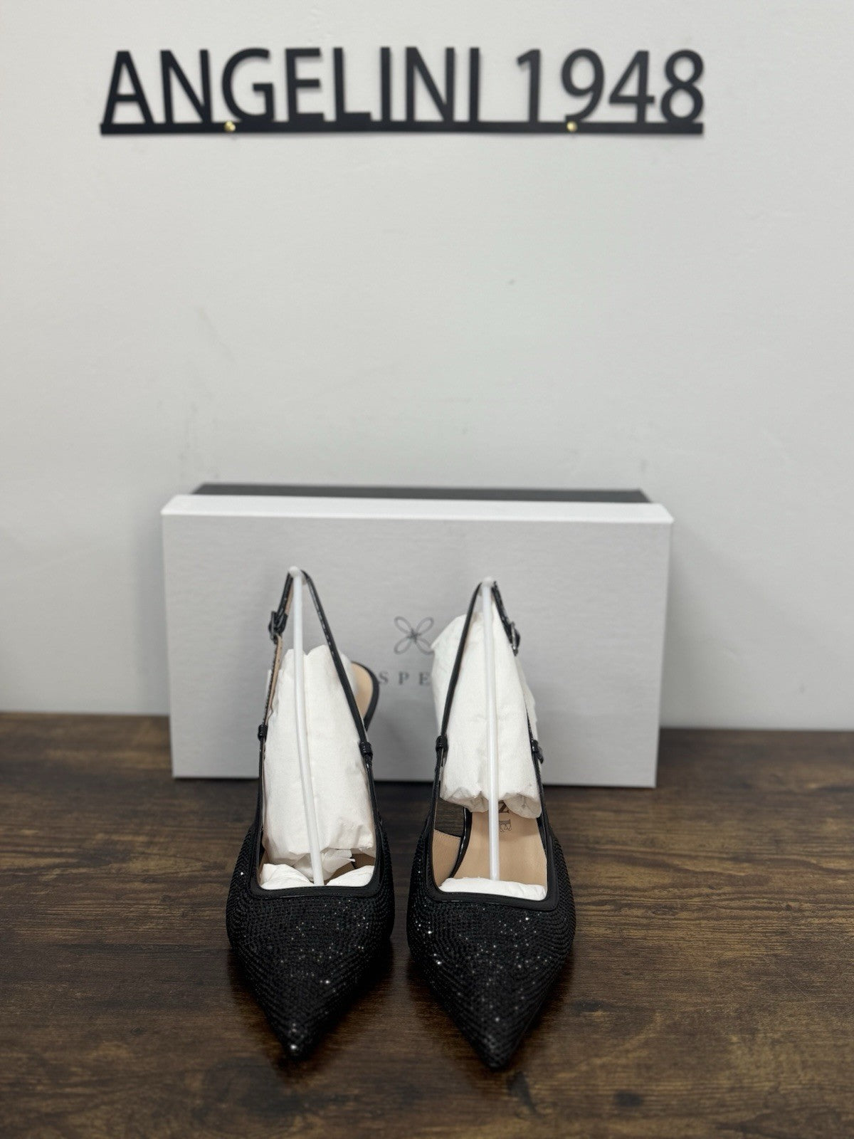Prosperine Sling Back  Crystal Nero  Casual Scarpa Donna 39