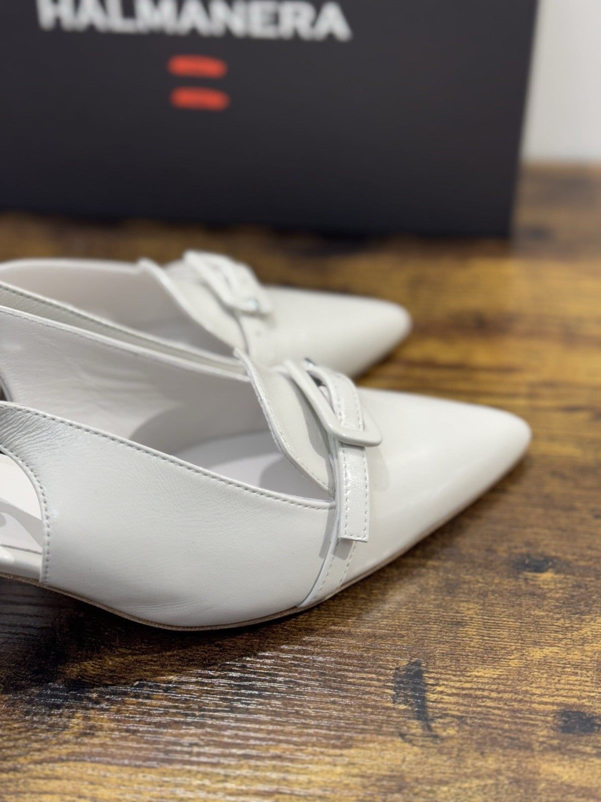 HALMANERA Sling Back Pelle Tofu Luxury Made In Italy Donna 41