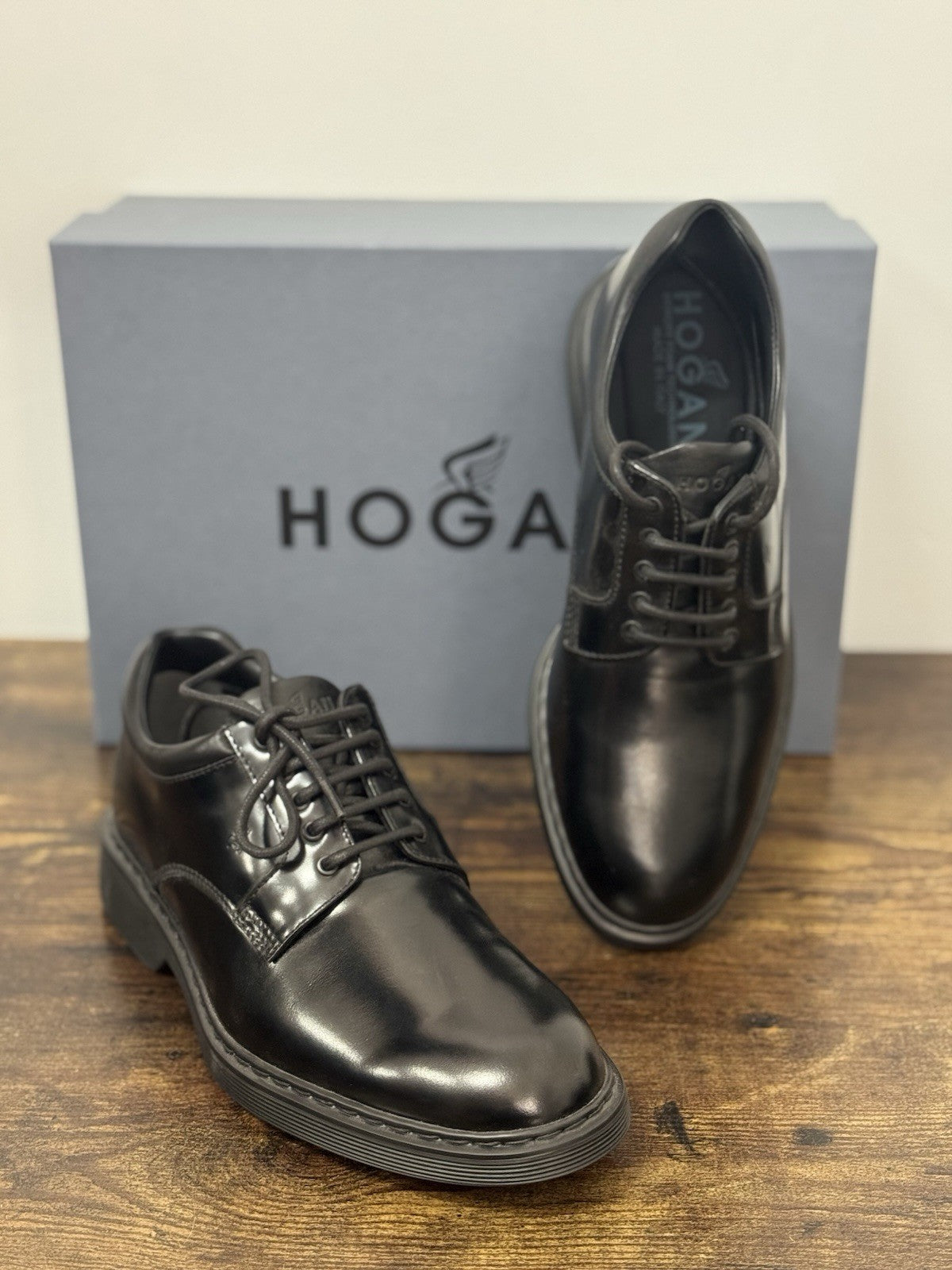 Hogan Derby Pelle Nera  Memory Foam Hogan Business Uomo 39