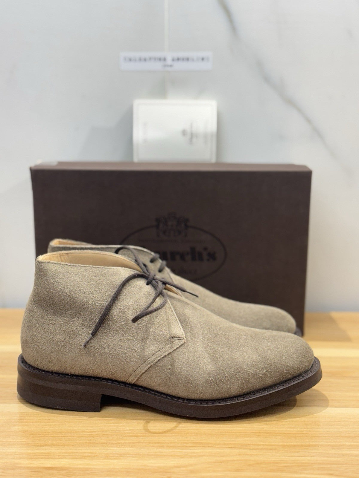Church’s Ryder 3 81 Polacchino Suede Mud  Luxury Church’s Uomo 40.5