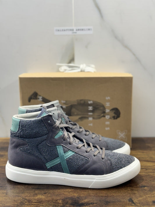 Munich Sneaker Suede Grey High Top Sneaker Extra Light Casual Uomo 40