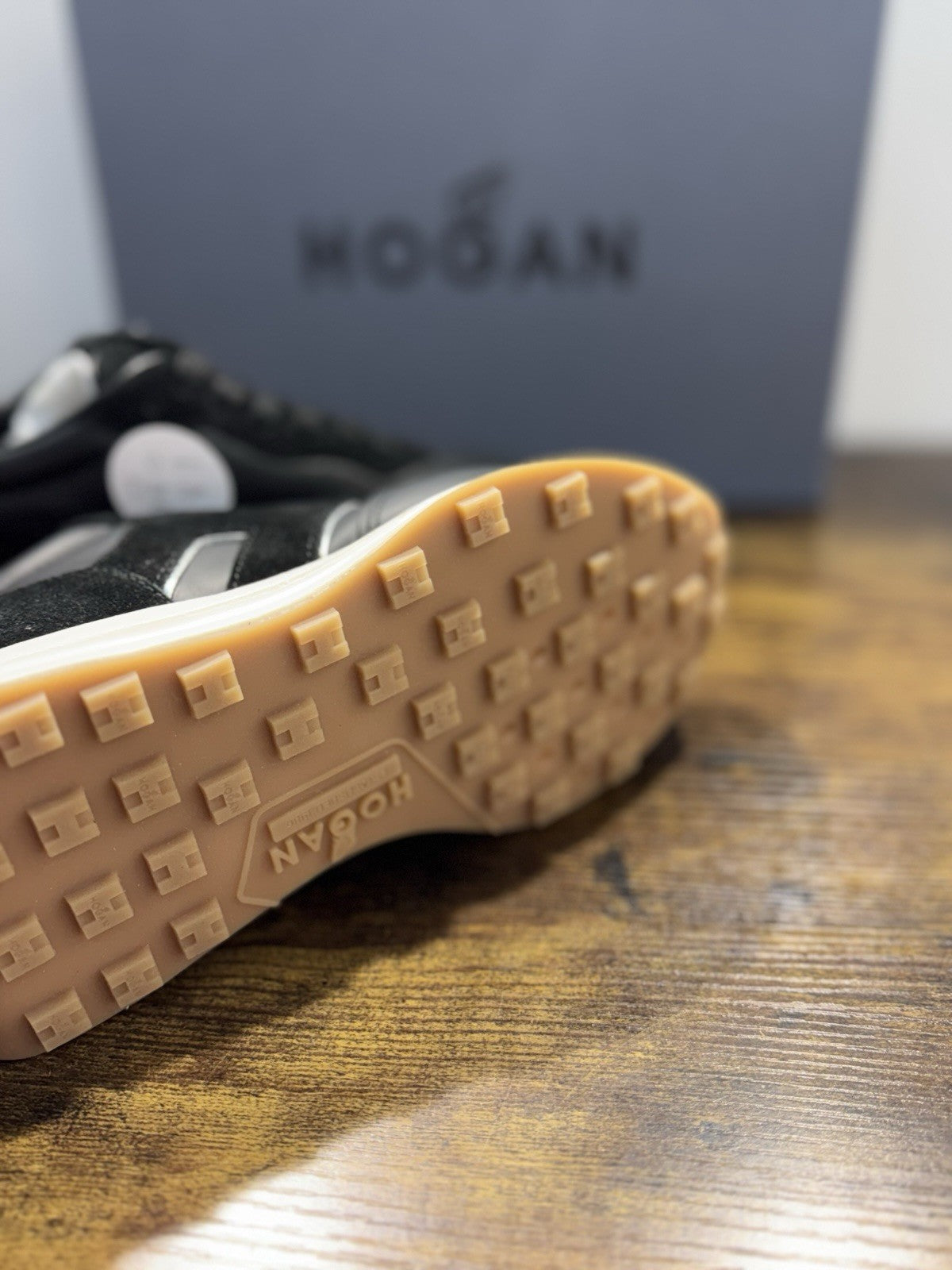 Hogan H641  Sneaker Pelle Nero  Memory Grey Casual Donna 38