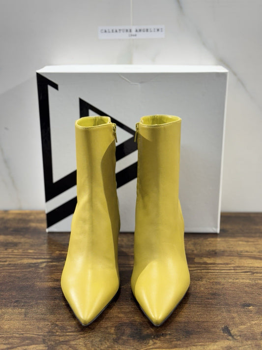 Giampaolo Viozzi Stivaletto Donna Pelle Sauce Con Tacco Made In Italy 36