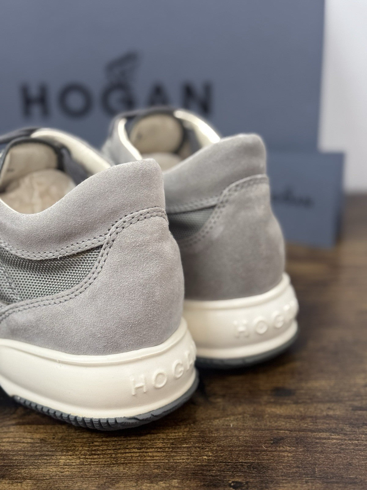 Hogan Interactive Icon Pelle Grey Glasse’    Casual Sneaker Hogan Uomo 39