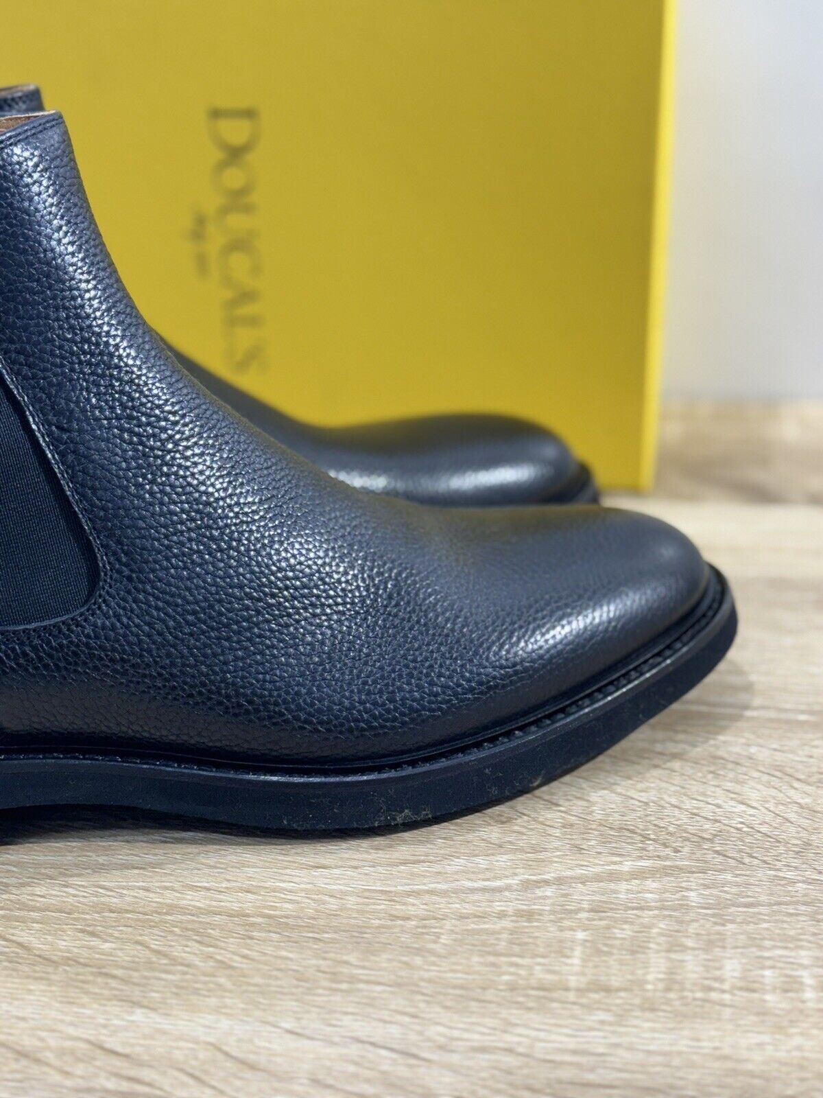 Doucal’s Chelsea Boot   Pelle Nero Uomo   Luxury Men Doucal’s Shoes Boot 45