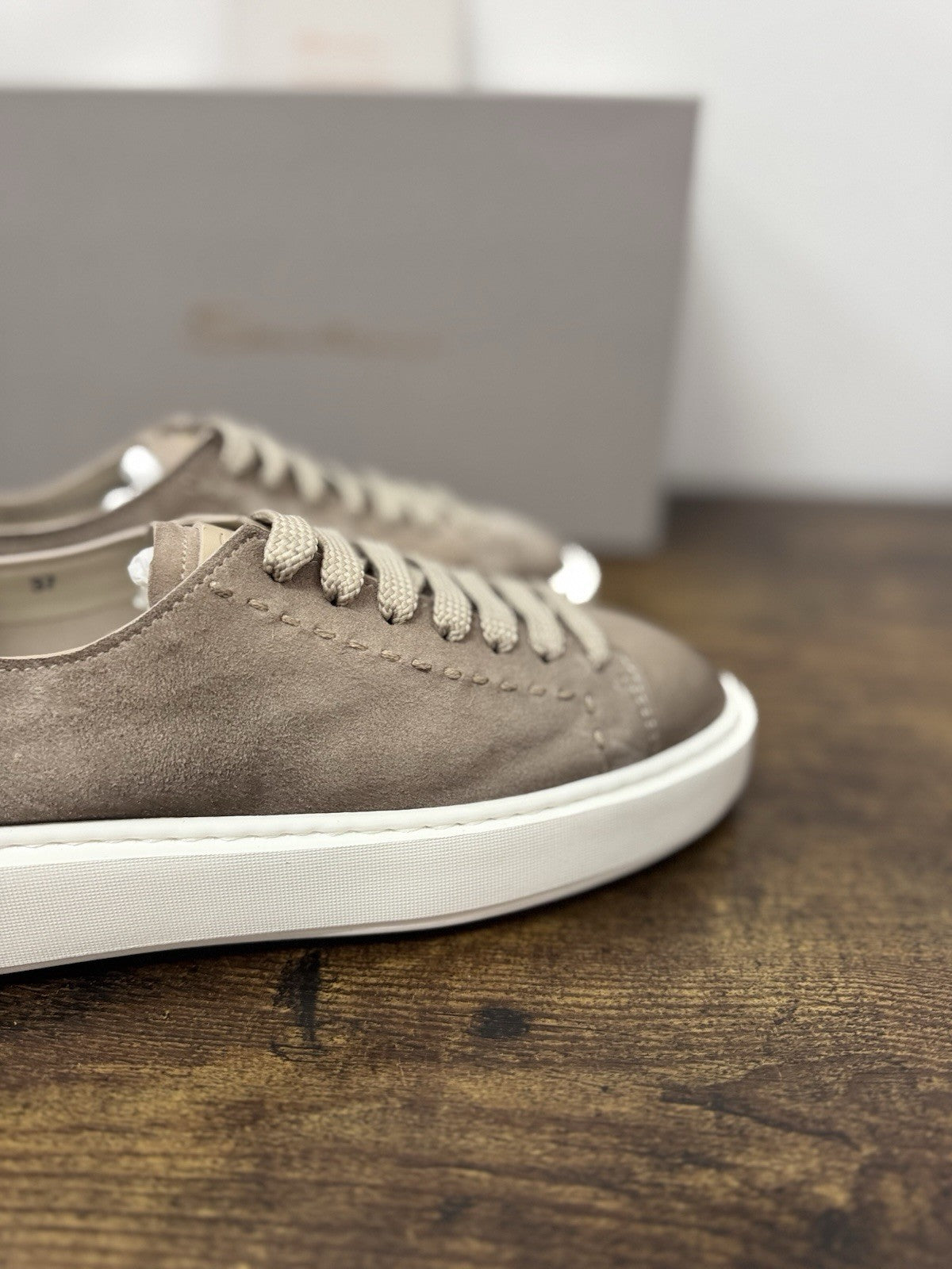 Santoni Sneaker Icon Pelle Beige   Casual Scarpa Santoni 37