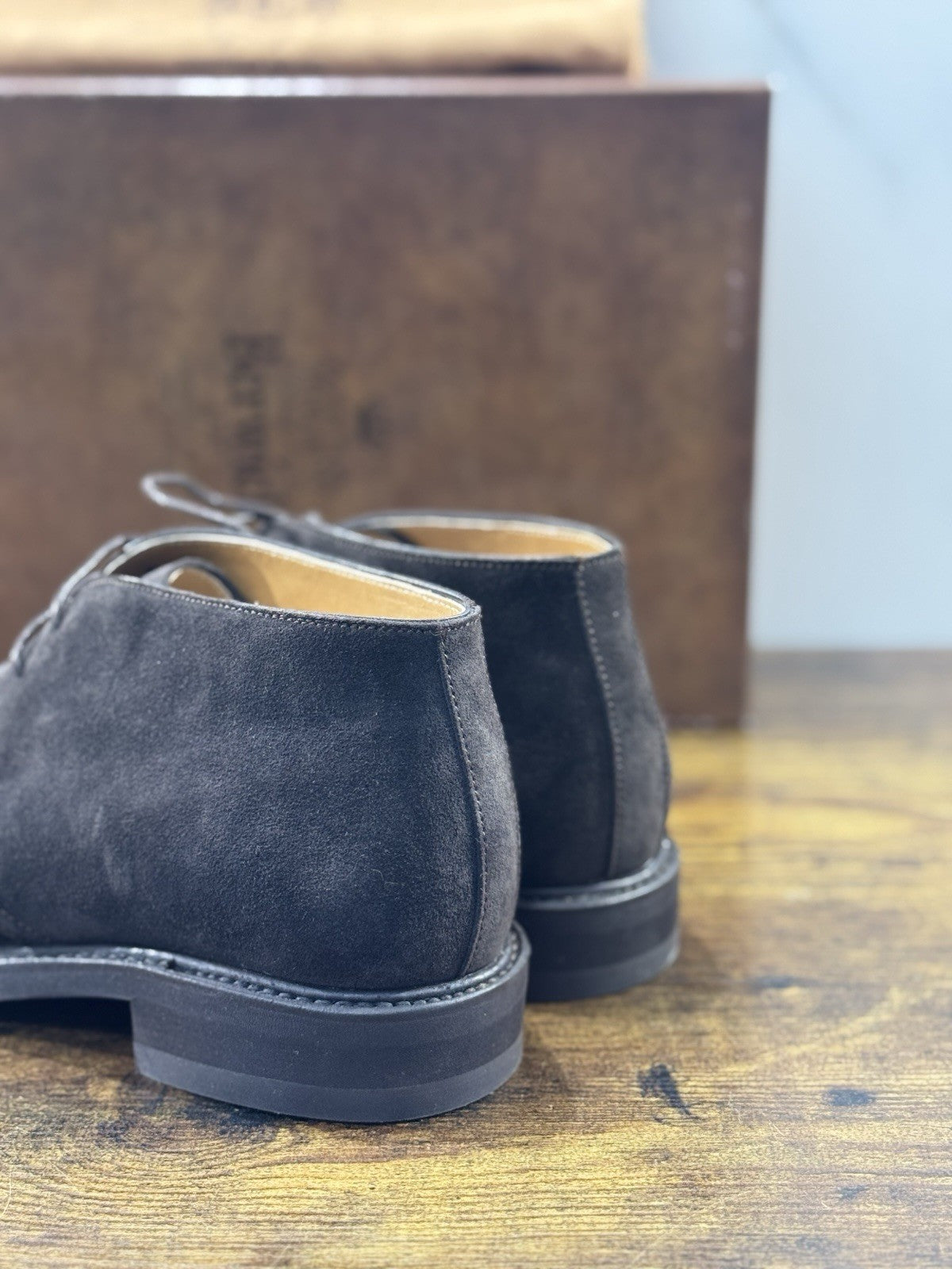 Berwick 1707 Polacchino Testa Moro Suede Fondo Vibram Uomo 43.5