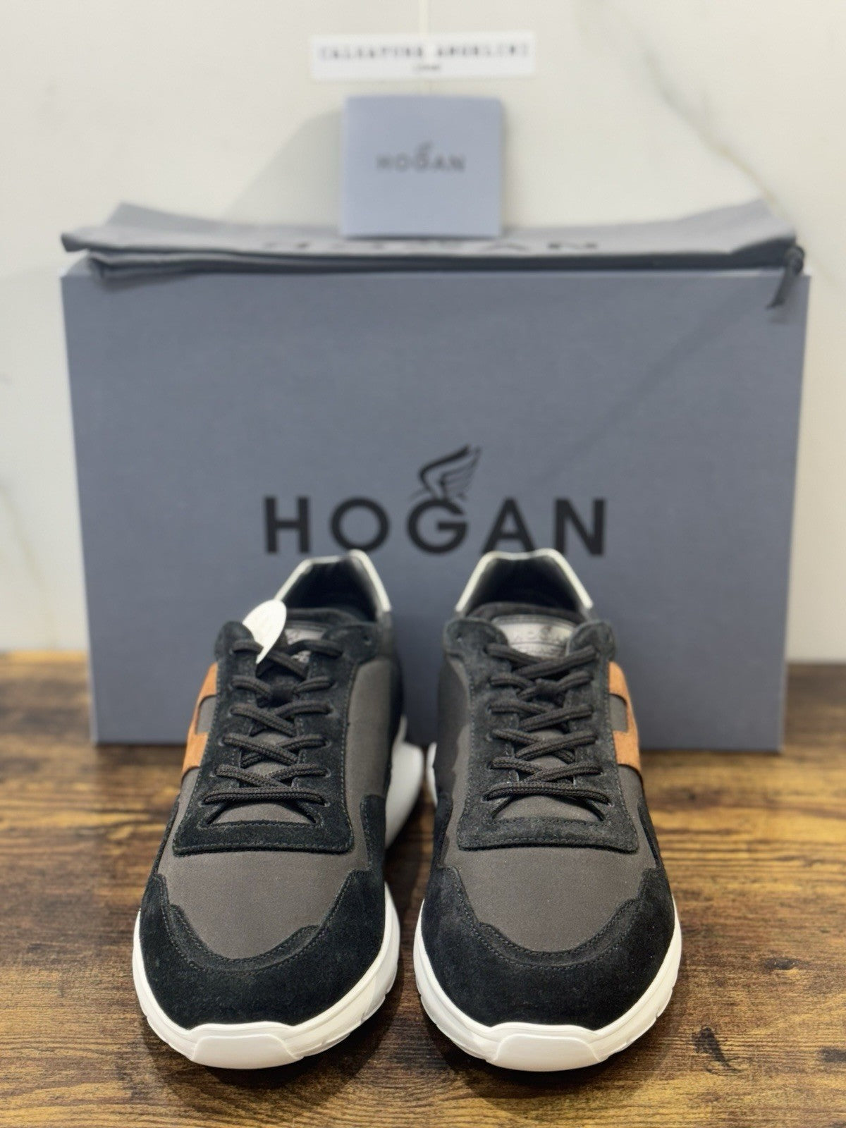 Hogan Interactive 3 Pelle Suede Black  Casual Hogan Uomo 41