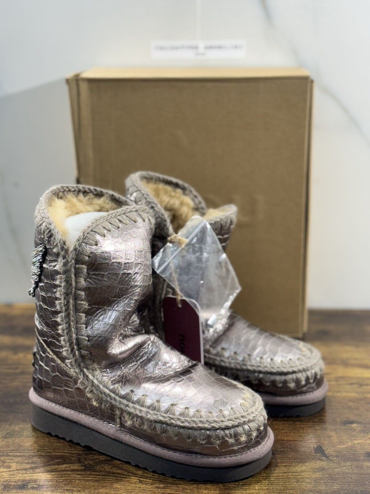 Mou eskimo 24 Grigio Stampa Cocco  Casual Mou Woman Boot 36