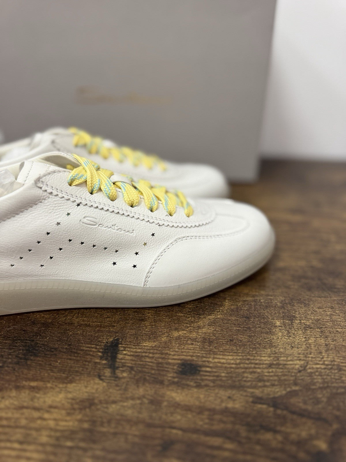 Santoni Sneaker Icon Pelle Bianca    Casual Scarpa Santoni 38.5
